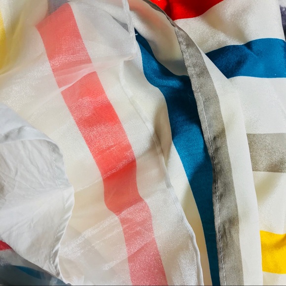 Rainbow Striped Easter Dress Size Medium - Picture 4 of 6